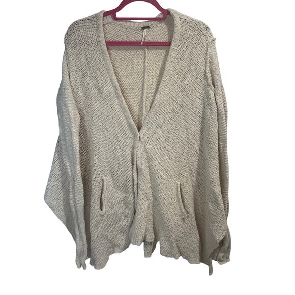 Free People Sweaters - Free People Knit Cardigan Sweater Off White Size S